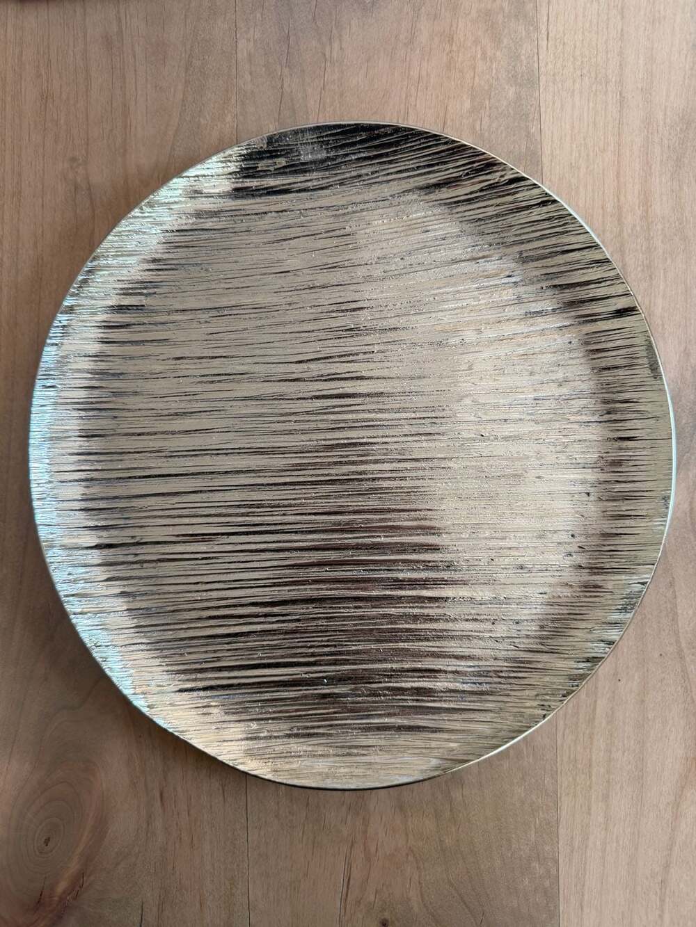 Godinger Round Texture Tray Gold 11.8 inch